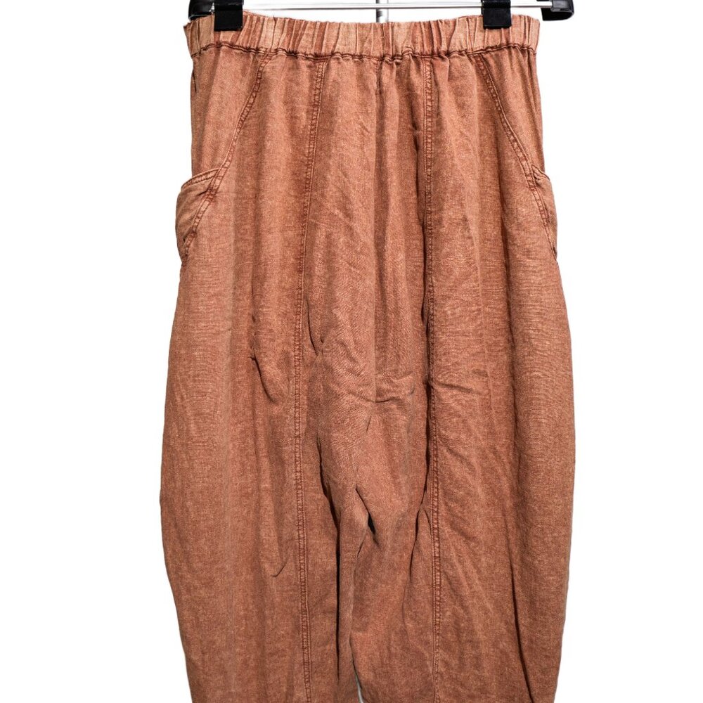 Free People High Road Washed Pull-On Barrel Pants